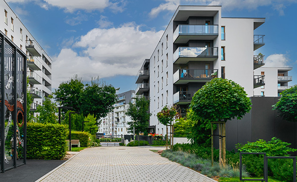 Kommunale Wärmeplanung und Fernwärme, Eine Wohnsiedlung